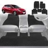 6D Diamond Car Floor Mats for Nissan Tiida 2006-2013-Full Set-Black-Outback GT