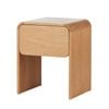 Amalfi Oslo Bedroom Side Table Natural 52.5x42.5x65cm