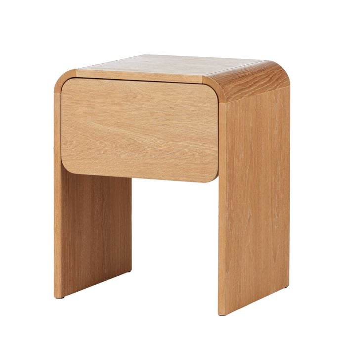 Amalfi Oslo Bedroom Side Table Natural 52.5x42.5x65cm
