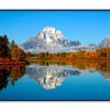 A Mountain Is Reflected in A Lake  Print 100% Australian Made 120x90cm  (Poster)