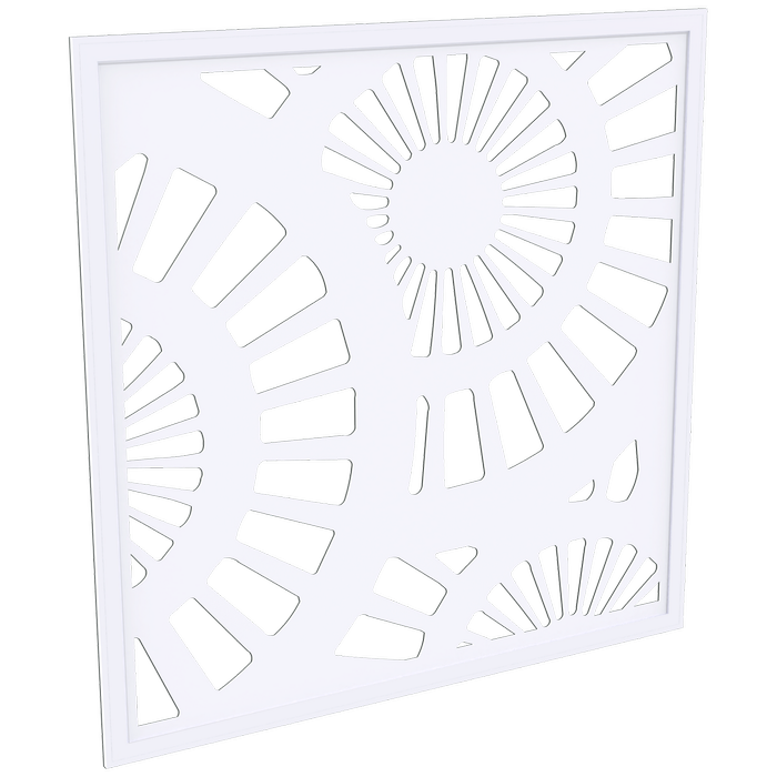 ProtectorAl 300 - 940 x 300 - 940mm Surfmist Sunburst Framed Composite Decorative Panel