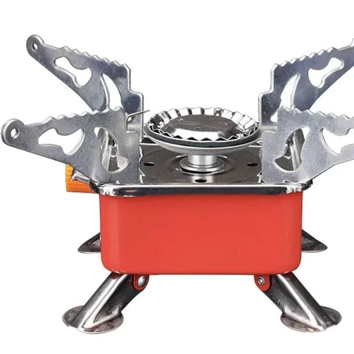 NNEOBA Portable Windproof Camping Gas Stove Red