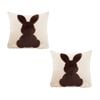 SOGA 2X 45cm Light Tan Throw Pillows – Square Cushions