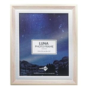 Unigift Luna Cream Trim Border Glass Picture Photo Frame 20x25cm Pink