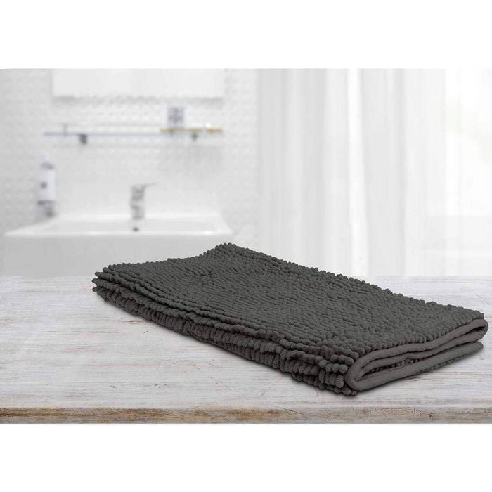 Algodon Toggle Bath Mat 50 x 80cm Charcoal
