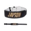 Weightlifting belt Leather Pro lifting Power Exercise Strap by Javson- Black
