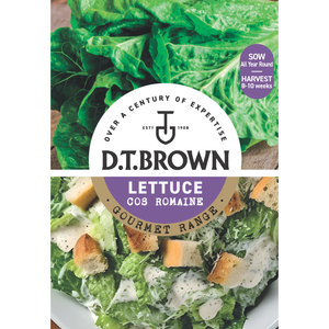 D.T. Brown Gourmet Cos Romaine Lettuce Seeds