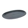 NF Living Ovalo Oval Plate 42x25x3 Reactive Glaze Stoneware Dinnerware Charcoal
