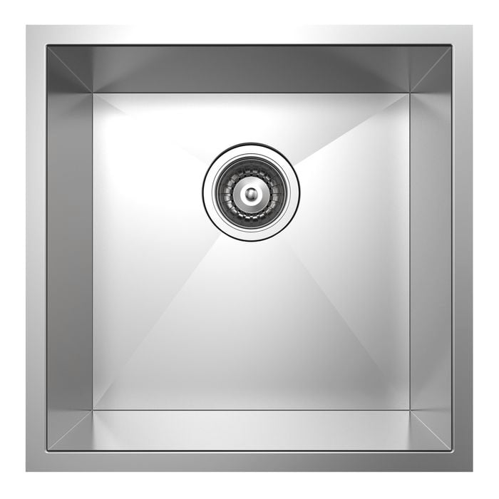 Mondella Stainless Steel Rococo Square Single Bowl Sink