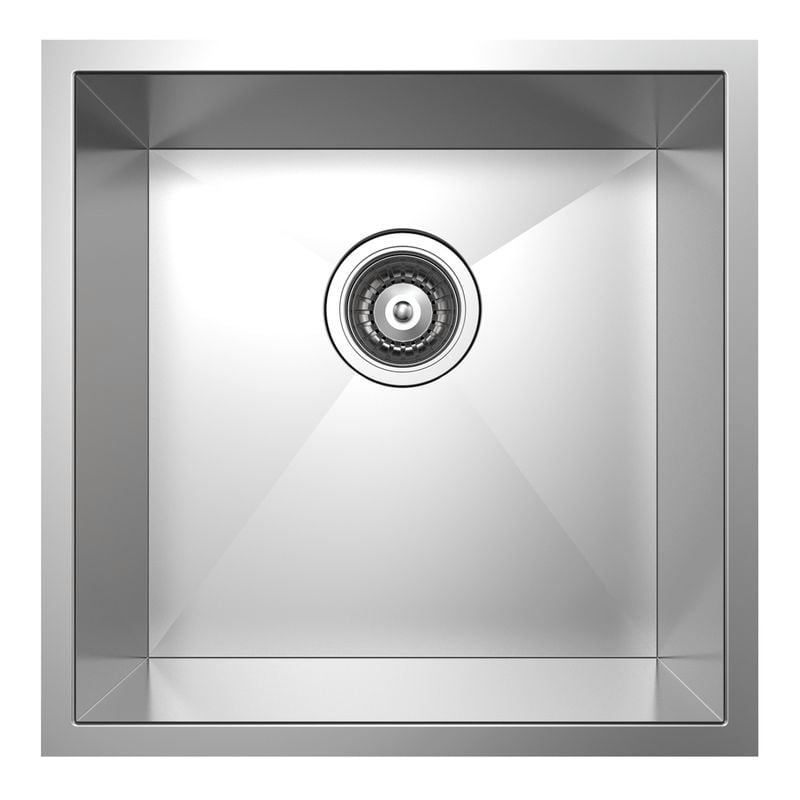 Stainless Steel Rococo Square Single Bowl Sink