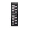 Caso 141 Bottle Presentation Style Lockable Wine Fridge With Uv Glass Silver