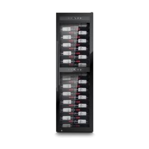 Caso 141 Bottle Presentation Style Lockable Wine Fridge With Uv Glass Silver