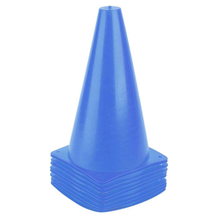22cm PVC Field Marker Cone - Various Colours Available-Blue
