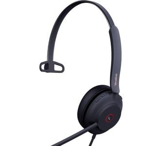 YEALINK UH37 USB Wired Headset, Mono, USB-C, Dual Noise-cancelling Microphones, 35mm Speaker, HD Audio Technology, Soft Leather