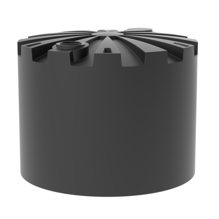 Melro Tanks 50000L Round Poly Water Tank - Black