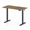 Costway 1.2M Electric Standing Desk 3 Memory Quiet 90 KG Load Brown