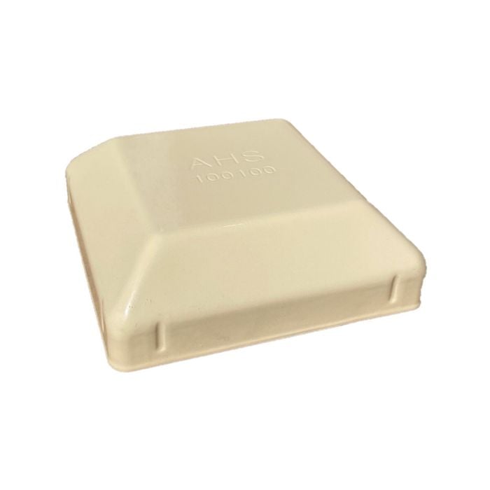Australian Handyman Supplies 100 x 100mm Classic Cream Steel Post Cap 