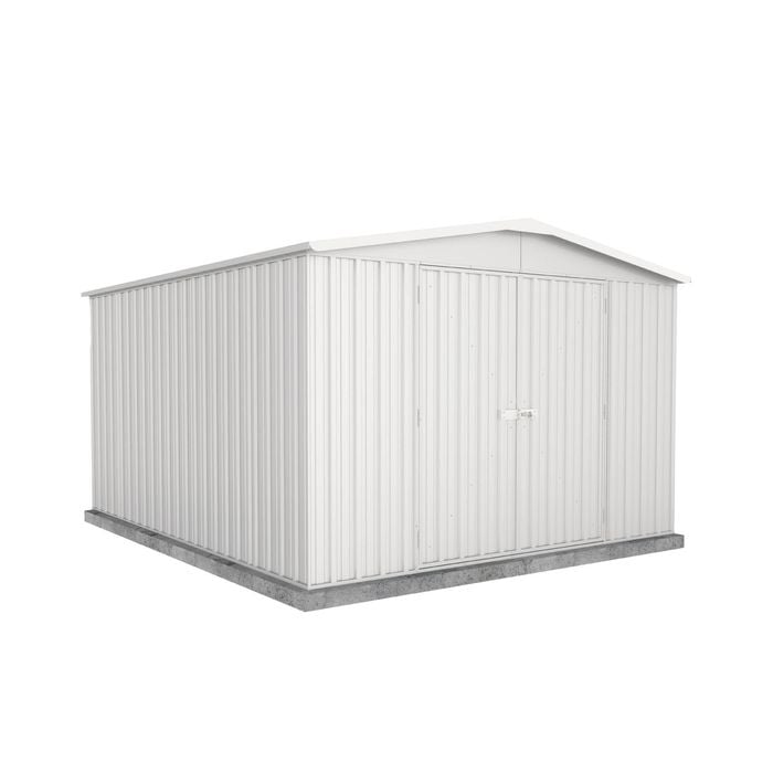Absco Sheds 3.00mW x 3.66mD x 2.06mH Surfmist Double Door Regent Garden Shed