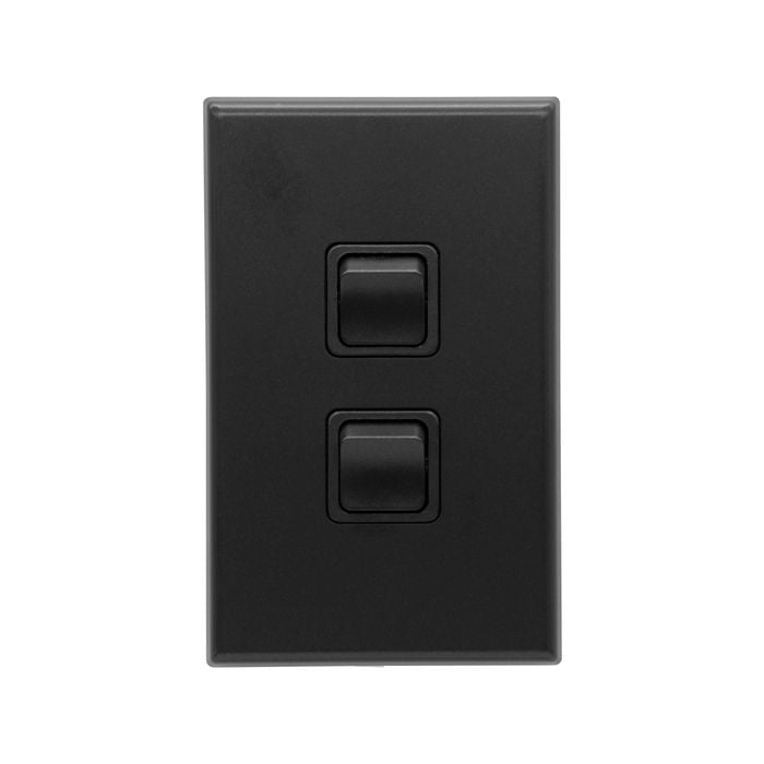 Deta X7 Double Vertical Switch - Matt Black