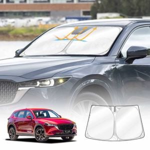 Windshield Sun Shade for Mazda CX-5 CX5 SUV 2017-2025 Blocks UV Rays Foldable Custom Visor