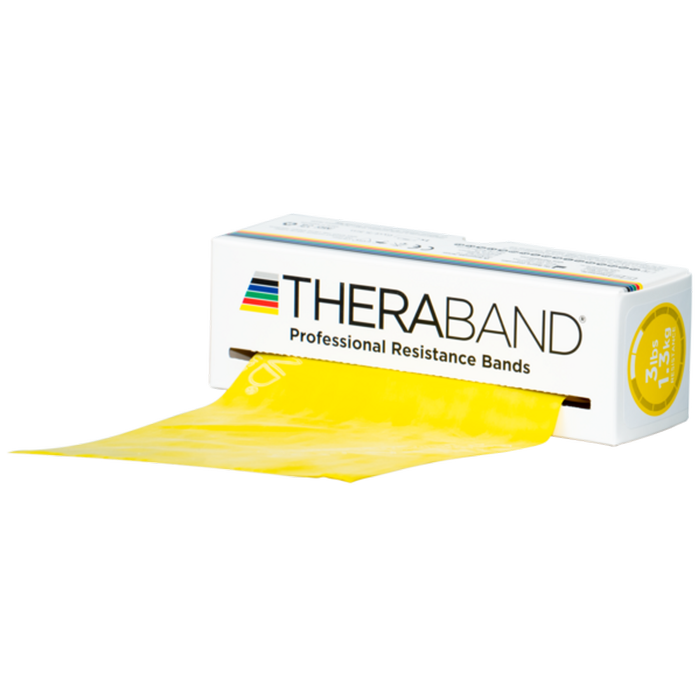 Theraband Resistance Exercise Band, Yellow, Thin, 5.5m Roll