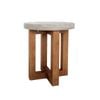 Lamp Table Round Shaped Top MDF Micro cement Sturdy Legs