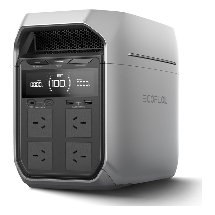 EcoFlow Delta 3 Plus Power Station with 1800W AC output & Built in 1024Wh (85Ah@12V) Battery