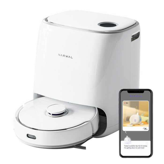 Refurbished Narwal Freo Robotic Vacuum And Mop Cleaner Versatile Self Mop Clean With Dirtsense And Auto Washing