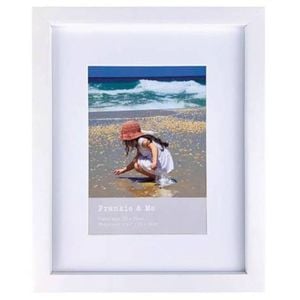 Frankie & Me Wooden Border 5x7'' Picture Frame Home/Office Photo Decor White