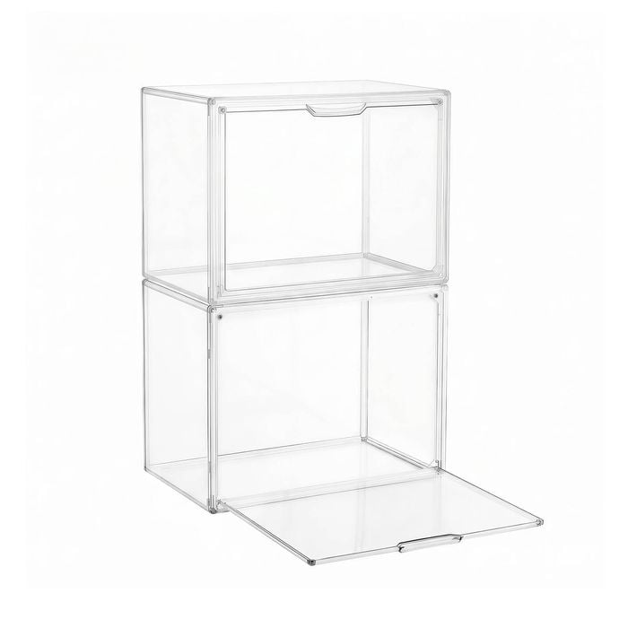Artiss Clear Acrylic Display Case Box 2 Pack For Toys 54cm