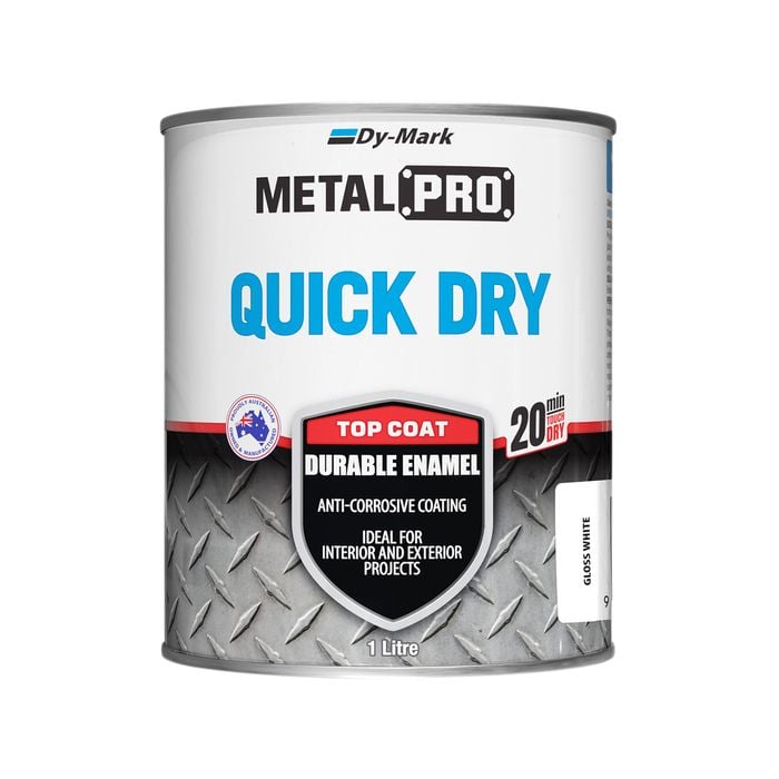 Dy-Mark 1L White Gloss MetalPro Quick Dry