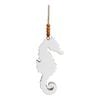 LVD Mango Wood 15cm Hanging Seahorse Ornament Decor - White