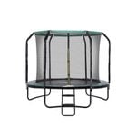 Centra 8FT Round Trampoline Basketball Set with Safety Net
