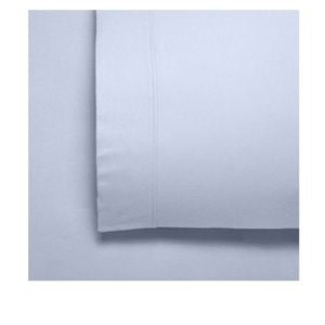 Bianca Fletcher Flannelette Cotton Sheet Set 40cm Wall Steel Blue Super King