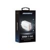 Rockrose Casa II G65 65W Dual USB-C Port GaN Power Travel Adapter White