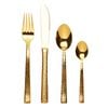 Set Of 16 Pcs Hammer Cutlery Gold