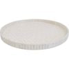 LVD Capiz/MDF Tray XL Home/Kitchen Decor 50x50cm - Ivory