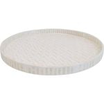 LVD Capiz/MDF Tray XL Home/Kitchen Decor 50x50cm - Ivory