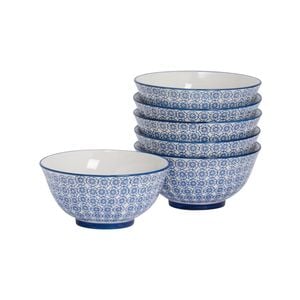 Nicola Spring Patterned Cereal Bowls - Print Design - 15cm - Set of 6