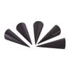 6pc Avanti 11cm Non-Stick Aluminium Cream Horns Set Baking Piping Nozzle Black