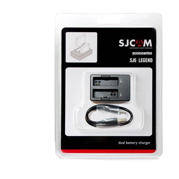 Dual-Slot Battery Charger for SJCAM Action Camera SJ6 Legend