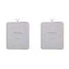 2PK Gibson Gifts Diamond Ring Home Decor 5x7" Silver Round