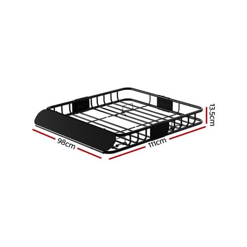 Giantz Universal Car Roof Rack Basket Luggage Carrier 111cm Bunnings Australia