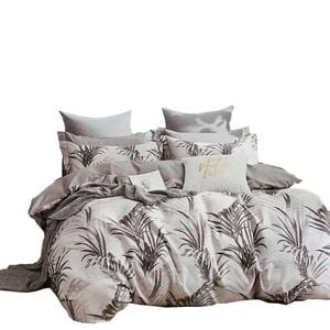 Bloomington Palm Bay 100% Cotton Reversible Quilt Cover Set Queen