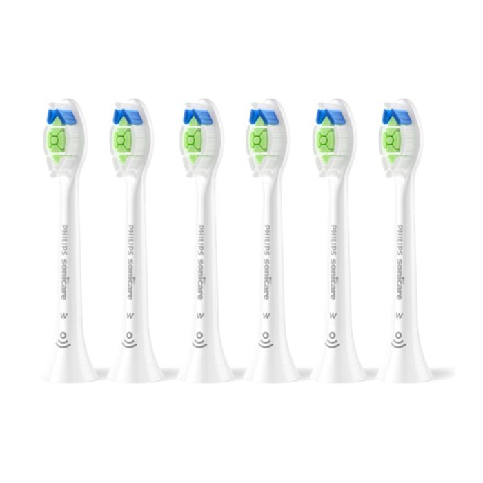 6pc Philips Sonicare W2 Optimal White Brush Head White Replacement