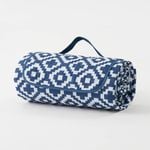 Viviendo 200x200cm Waterproof Outdoor Picnic Rug Blanket - Blue Pixel - Blue | Medium - 200cm x 200cm