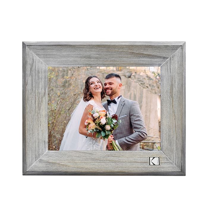 Kodak Distressed Antique Gray Rustic Wood 10-inch Wi-Fi Digital Picture Frame RCF-8013W