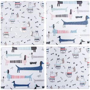 4pc LVD Ceramic Coasters Home/Dining Table Protector Square 9x9cm Doggos
