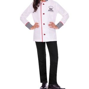 Chef Girls White Coat Occupation Costume - 6-8