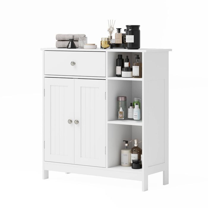 Advwin Sideboard Buffet Cabinet 3-Tier Kitchen Storage Cupboard Bathroom Cabinet Hallway Table